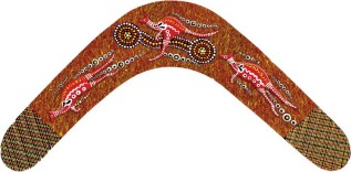 Aboriginal boomerang picture