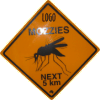 Corporate road sign - mozzies