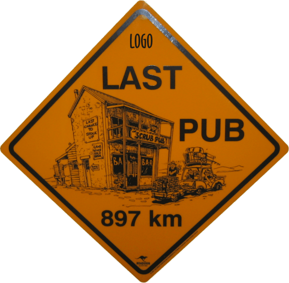 Corporate Last pub road signs