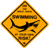 Corporate road sign - shark