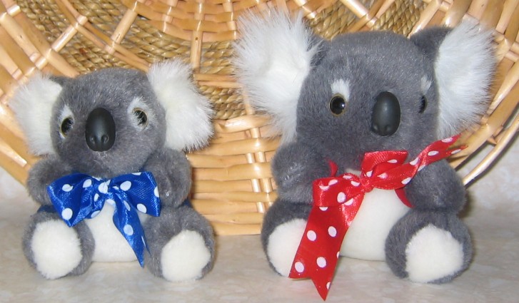 small koala toys in corporate jackets with your logo