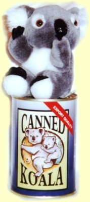 Canned koala | Koala toy in a can